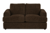 Made in Canada Customizable Sofa Lab Curve 65" Fabric Loveseat - Plush Chocolate | Causeuse personnalisable Curve de Sofa Lab de 65 po fabriqué au Canada en tissu - Plush Chocolate