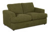 Causeuse personnalisable Curve de Sofa Lab de 65 po fabriqué au Canada en tissu - Chenille Moss