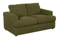 Causeuse personnalisable Curve de Sofa Lab de 65 po fabriqué au Canada en tissu - Chenille Moss