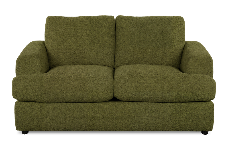 Causeuse personnalisable Curve de Sofa Lab de 65 po fabriqué au Canada en tissu - Chenille Moss