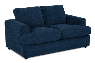 Made in Canada Customizable Sofa Lab Curve 65" Fabric Loveseat - Chenille Pacific | Causeuse personnalisable Curve de Sofa Lab de 65 po fabriqué au Canada en tissu - Chenille Pacific
