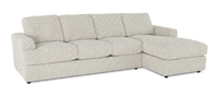  Sofa avec fauteuil long de droite personnalisable Curve de Sofa Lab fabriqué au Canada en tissu - Teddy Riverrock
