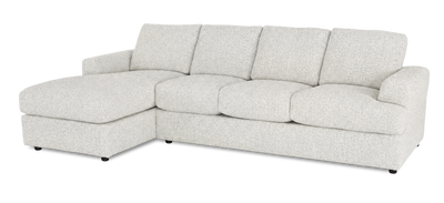 Made in Canada Customizable Sofa Lab Curve Left-Facing Fabric Sofa Chaise  – Teddy Riverrock | Sofa avec fauteuil long de gauche personnalisable Curve de Sofa Lab fabriqué au Canada en tissu - Teddy Riverrock