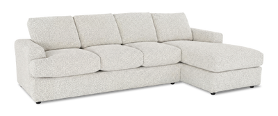 Made in Canada Customizable Sofa Lab Curve Fabric Right-Facing Sofabed Sectional - Teddy Riverrock | Sofa-lit sectionnel de droite personnalisable Curve de Sofa Lab fabriqué au Canada en tissu - Teddy Riverrock