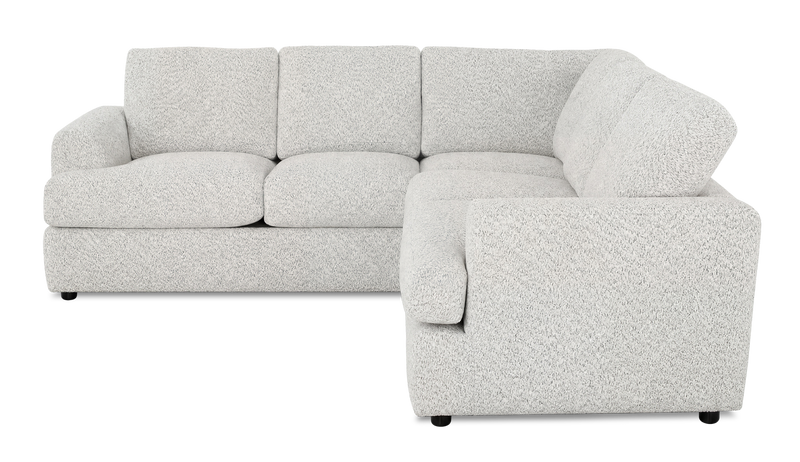 Sofa sectionnel 2 pièces personnalisable Curve de Sofa Lab fabriqué au Canada en tissu - Teddy Riverrock