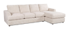 Sofa avec fauteuil long de droite personnalisable Curve de Sofa Lab fabriqué au Canada en tissu - Chenille White