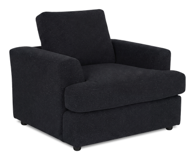 Made in Canada Customizable Sofa Lab Curve 40" Fabric Chair – Teddy Raven | Fauteuil personnalisable Curve de Sofa Lab de 40 po fabriqué au Canada en tissu - Teddy Raven