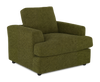 Fauteuil personnalisable Curve de Sofa Lab de 40 po fabriqué au Canada en tissu - Chenille Moss