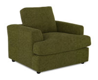 Fauteuil personnalisable Curve de Sofa Lab de 40 po fabriqué au Canada en tissu - Chenille Moss