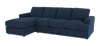 Sofa avec fauteuil long de gauche personnalisable Curve de Sofa Lab fabriqué au Canada en tissu - Chenille Pacific