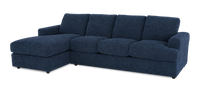Sofa avec fauteuil long de gauche personnalisable Curve de Sofa Lab fabriqué au Canada en tissu - Chenille Pacific