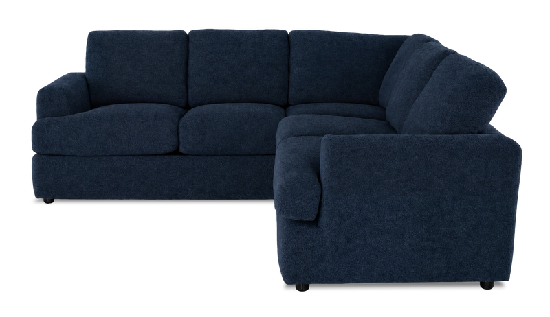 Sofa sectionnel 2 pièces personnalisable Curve de Sofa Lab fabriqué au Canada en tissu - Chenille Pacific