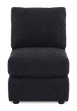 Made in Canada Customizable Sofa Lab Curve 24" Armless Fabric Chair – Teddy Raven | Fauteuil sans accoudoirs personnalisable Curve de Sofa Lab de 24 po fabriqué au Canada en tissu Teddy - Teddy Raven