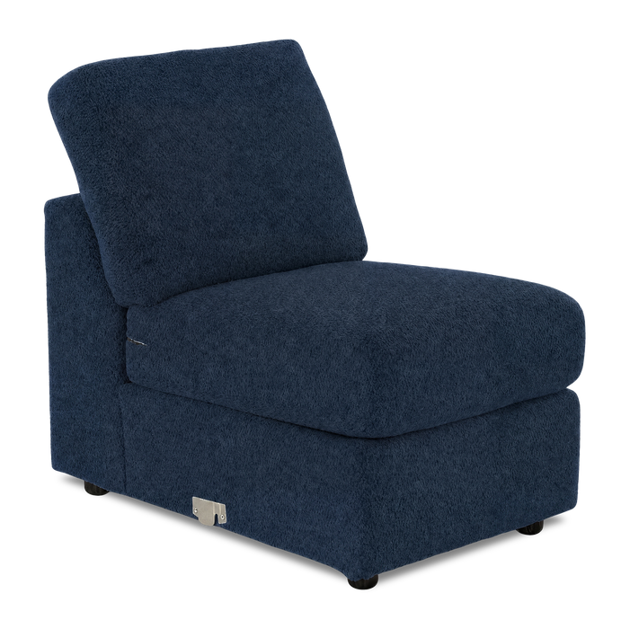 Fauteuil sans accoudoirs personnalisable Curve de Sofa Lab de 24 po fabriqué au Canada en tissu Chenille - Chenille Pacific