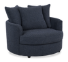 Fauteuil d’appoint enveloppant personnalisable Plush Cuddler de Sofa Lab de 48 po fabriqué au Canada en tissu - Chenille Pacific
