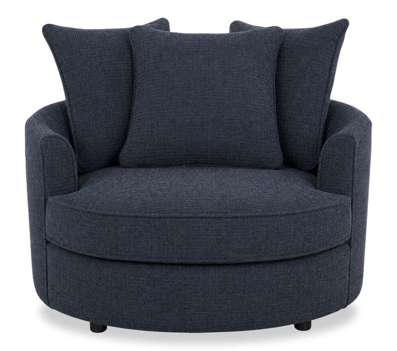 Fauteuil d’appoint enveloppant personnalisable Plush Cuddler de Sofa Lab de 48 po fabriqué au Canada en tissu - Chenille Pacific