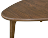 Deco 42.5” Modern Oval Coffee Table – Walnut | Table à café ovale moderne Deco de 42,5 po - noyer