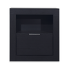 Delta 6pc Bedroom Set with Bed, Dresser, Mirror & Nightstand, Black - Queen Size | Ensemble de chambre à coucher Delta 6 pièces avec lit, commode, miroir et table de nuit, noir - format grand lit