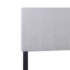 Delta Upholstered Bed in Grey Polyester Fabric - King Size | Lit rembourré Delta en tissu de polyester gris - format très grand lit