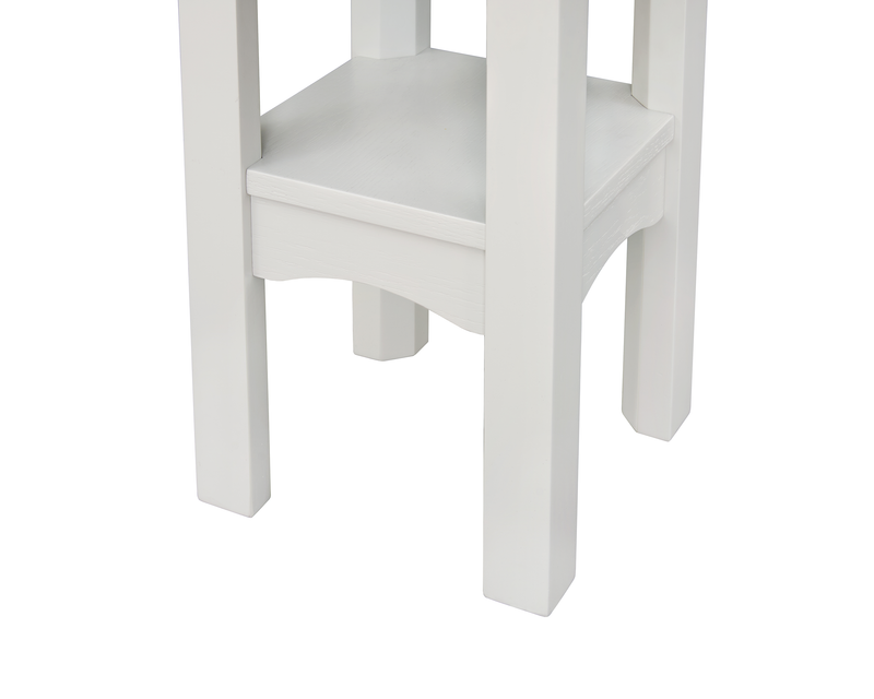 Table de bout ronde moderne Dena de 20 po - gris tourterelle