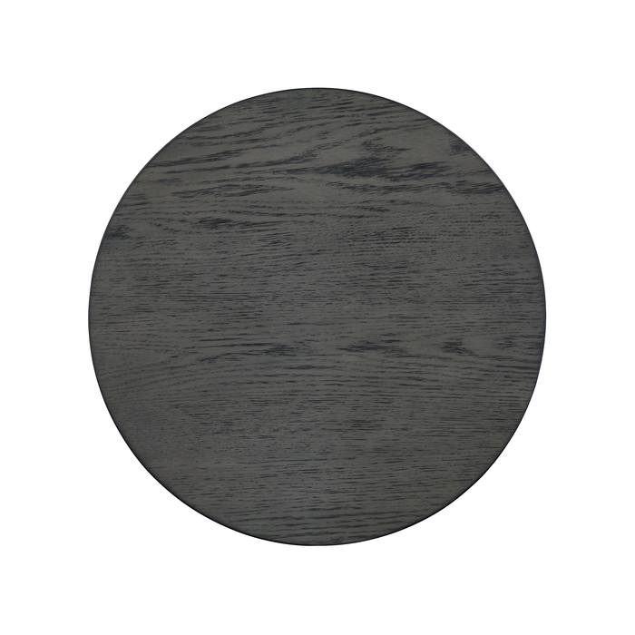 Table de bout ronde moderne Dena de 20 po - gris tourterelle
