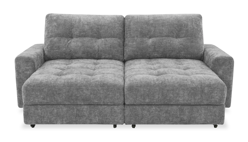 Causeuse modulaire Elevate de Scott Living de 82 po en tissu en chenille avec coulissement électrique - gris