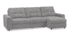 Sofa sectionnel modulaire à coulissement et inclinaison électriques de droite Elevate de Scott Living 3 pièces en tissu de chenille - gris