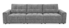 Scott Living Elevate Modular 115" Chenille Fabric Power Reclining Sofa - Grey | Sofa modulaire à inclinaison électrique Elevate de Scott Living de 115 po en tissu de chenille - gris