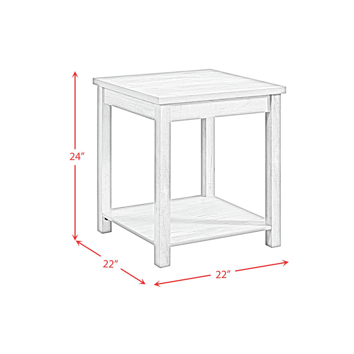 Ensemble de 3 tables contemporaines Eleanor de 48 po, table à café et 2 tables de bout - brun
