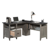 Ellery 58.74" L-Shaped Office Desk with Cable Management – Mystic Oak | Bureau en forme de L Ellery de 58,74 po avec système de gestion des câbles - chêne mystique