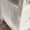 Ellery 58.74" L-Shaped Office Desk with Cable Management – Soft White | Bureau en forme de L Ellery de 58,74 po avec système de gestion des câbles - blanc doux