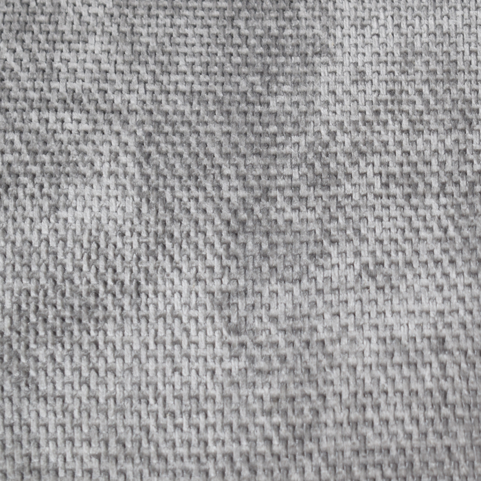 Sofa-lit sectionnel de droite Emerie 3 pièces en chenille avec pouf de rangement - gris