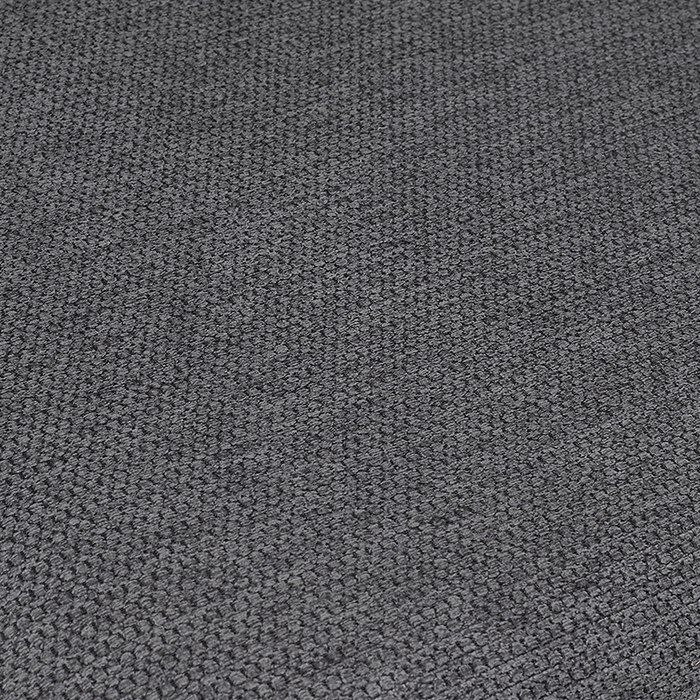 Ensemble de salle à manger Evita 5 pièces en pierre frittée avec table ronde de 41 po à 54 po (L) avec rallonge et 4 chaises grises - gris et noir 
