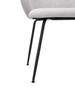 Evita Dining Chair with Cushion Fabric Seat & Back, Metal – Beige | Chaise de salle à manger Evita en métal avec coussin de siège et dossier en tissu - beige