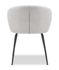 Evita Dining Chair with Cushion Fabric Seat & Back, Metal – Beige | Chaise de salle à manger Evita en métal avec coussin de siège et dossier en tissu - beige
