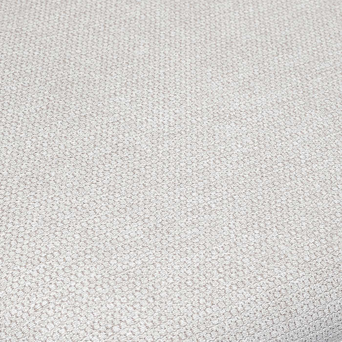 Chaise de salle à manger Evita en métal avec coussin de siège et dossier en tissu - beige