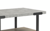 Felicity 44” Rectangular Coffee Table with Shelf and Casters – Grey | Table à café rectangulaire Felicity de 44 po avec tablette et roulettes - grise