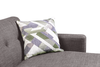 Kort & Co. Freeman 2-Piece Right-Facing Sectional with Wood Legs – Charcoal Grey | Sofa sectionnel de gauche Freeman de Kort & Co. 2 pièces po en tissu d’apparence lin avec pattes en bois - gris anthracite