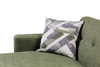 Kort & Co. Freeman 2-Piece Left-Facing Sectional with Wood Legs – Avocado Green | Sofa sectionnel gauche Freeman de Kort & Co. 2 pièces de po en tissu d’apparence lin avec pattes en bois - vert avocat