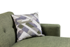 Kort & Co. Freeman 2-Piece Right-Facing Sectional with Wood Legs – Avocado Green | Sofa sectionnel de gauche Freeman de Kort & Co. 2 pièces po en tissu d’apparence lin avec pattes en bois -vert avocat