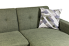Kort & Co. Freeman 2-Piece Right-Facing Sectional with Wood Legs – Avocado Green | Sofa sectionnel de gauche Freeman de Kort & Co. 2 pièces po en tissu d’apparence lin avec pattes en bois -vert avocat