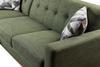 Kort & Co. Freeman 2-Piece Linen-Look Fabric Sectional with Wood Legs – Avocado Green | Sofa sectionnel Freeman de Kort & Co. 2 pièces po en tissu d’apparence lin avec pattes en bois - vert avocat