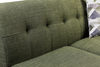 Kort & Co. Freeman 2-Piece Linen-Look Fabric Sectional with Wood Legs – Avocado Green | Sofa sectionnel Freeman de Kort & Co. 2 pièces po en tissu d’apparence lin avec pattes en bois - vert avocat