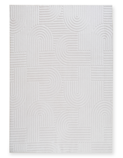 Geo Cream Washable Area Rug - 5’ x 7’  | Carpette Geo crème lavable - 5 pi x 7 pi
