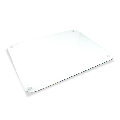 Clear Glass Desk Pad – 19” x 24” | Sous-main de bureau en verre transparent - 19 po x 24 po