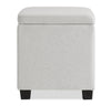 Halifax 14.75” Fabric Storage Ottoman – Light Grey | Pouf de rangement Halifax de 14,75 po en tissu - gris clair