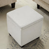 Halifax 14.75” Fabric Storage Ottoman – Light Grey | Pouf de rangement Halifax de 14,75 po en tissu - gris clair
