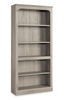 Halston 33.7” 5-Shelf Bookcase with Adjustable Shelves – Chalked Chestnut  | Bibliothèque Halston de 33,7 po à 5 tablettes avec tablettes réglables - marron blanchi