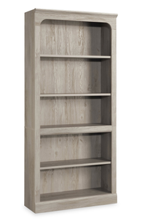 Bibliothèque Halston de 33,7 po à 5 tablettes avec tablettes réglables - marron blanchi