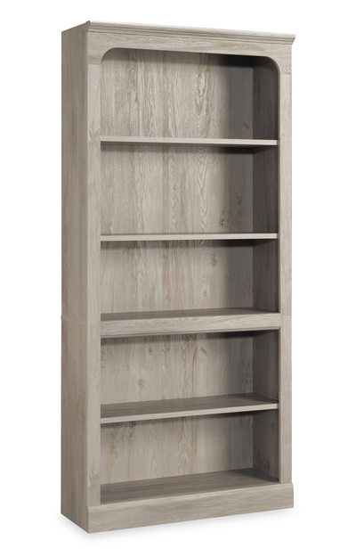 Halston 33.7” 5-Shelf Bookcase with Adjustable Shelves – Chalked Chestnut  | Bibliothèque Halston de 33,7 po à 5 tablettes avec tablettes réglables - marron blanchi